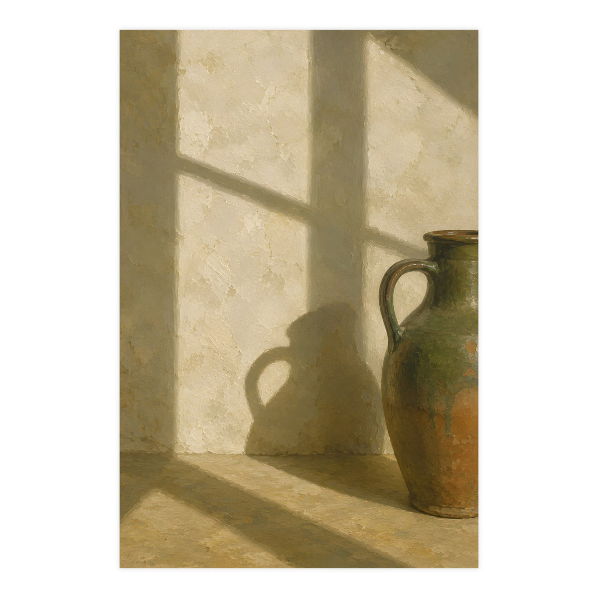 A Long Shadow on Plaster — a long shadow on plaster, 24x36 in print