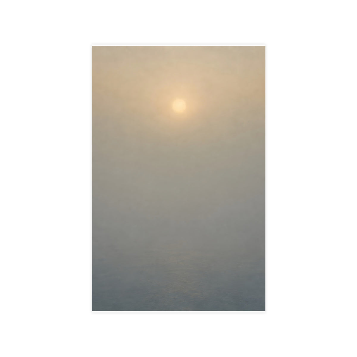 Sun Behind Fog — sun behind fog, 11x17 in print