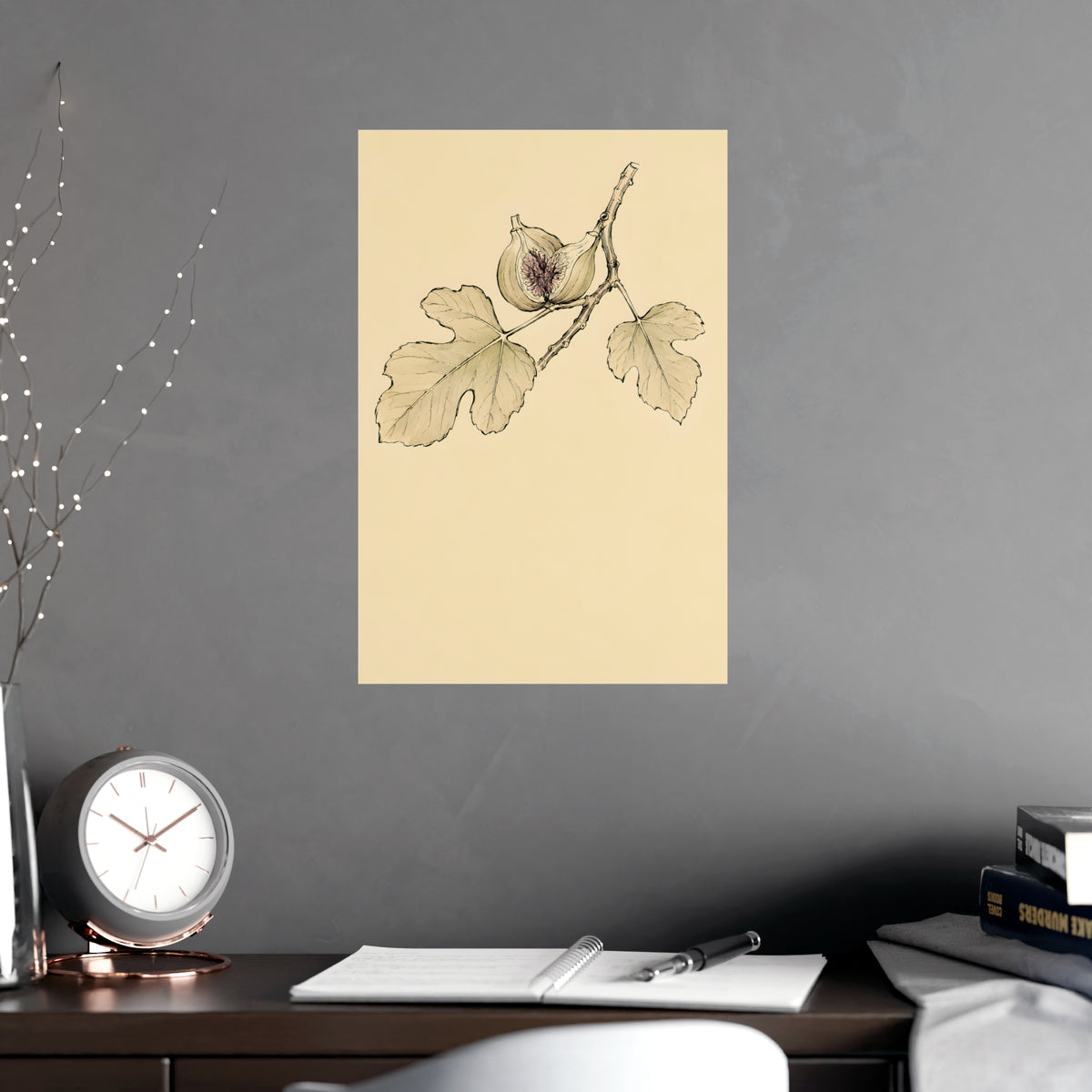 Fig, Split — fig, split, shown framed on a wall