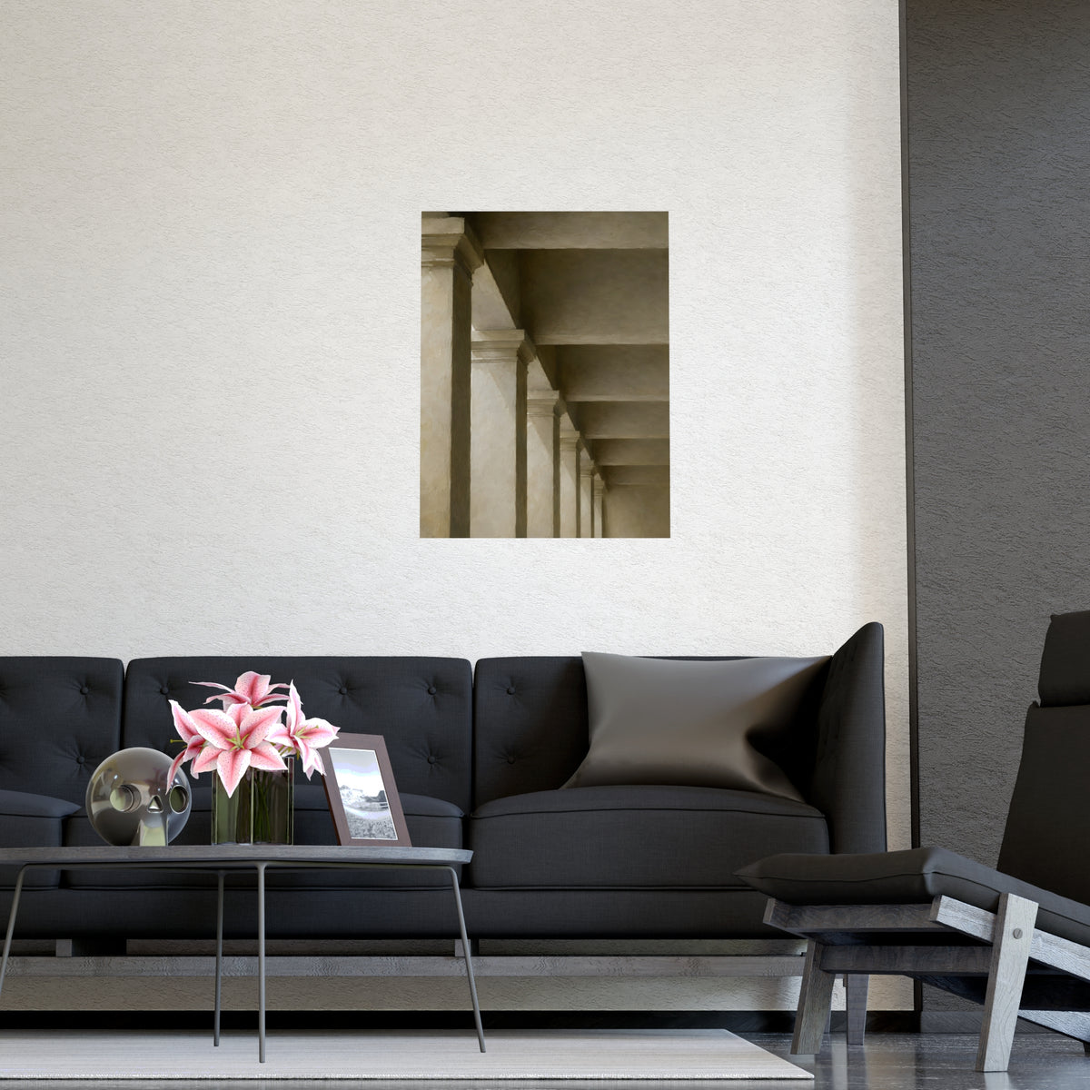 Colonnade — colonnade, shown framed on a wall