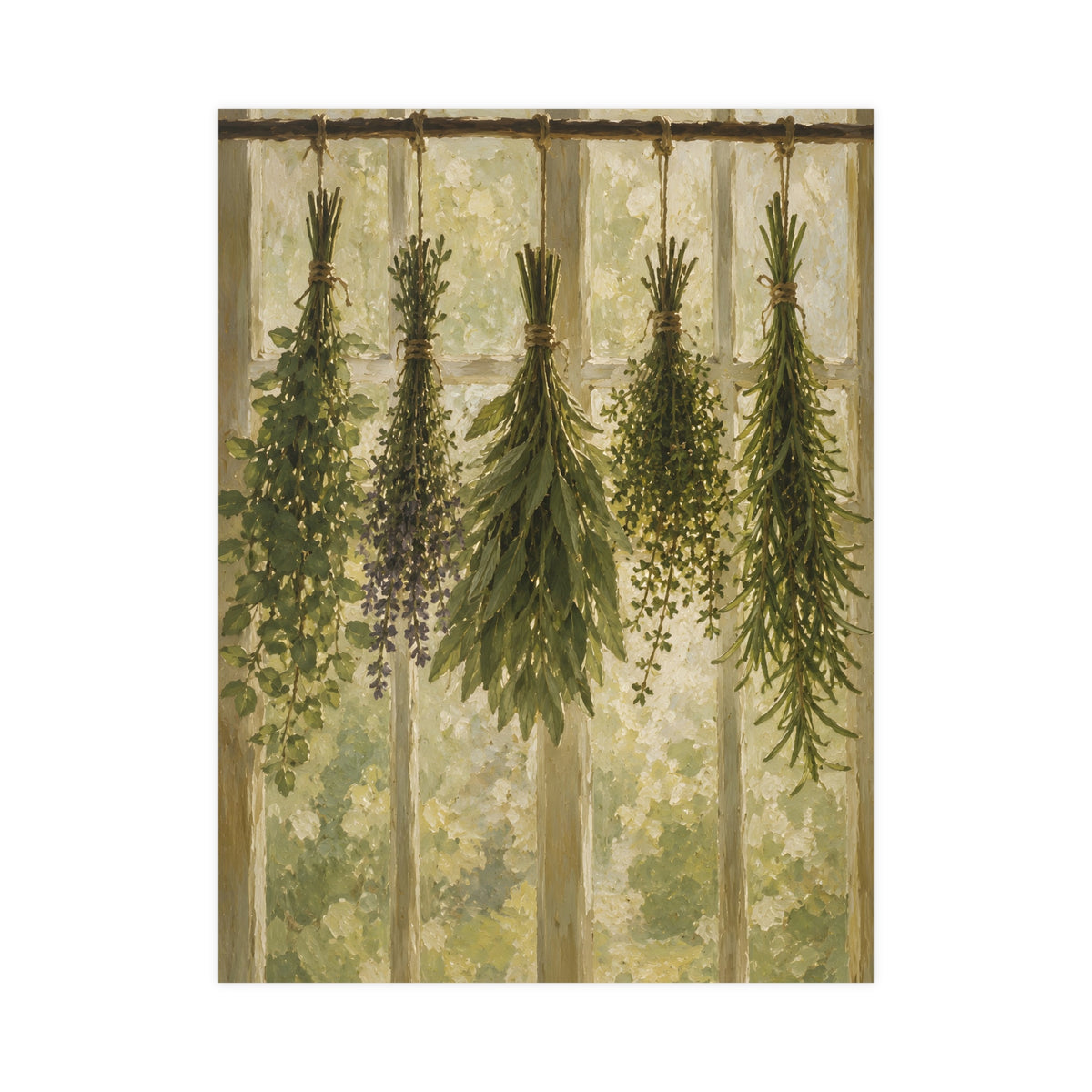 Herbs Against the Window — herbs against the window, 18x24 in print