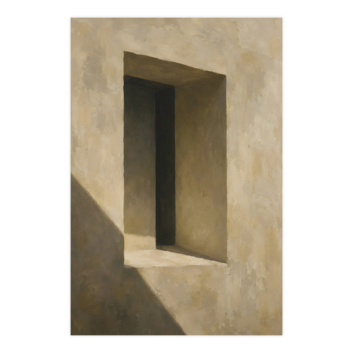 Window Recess — window recess, 24x36 in print