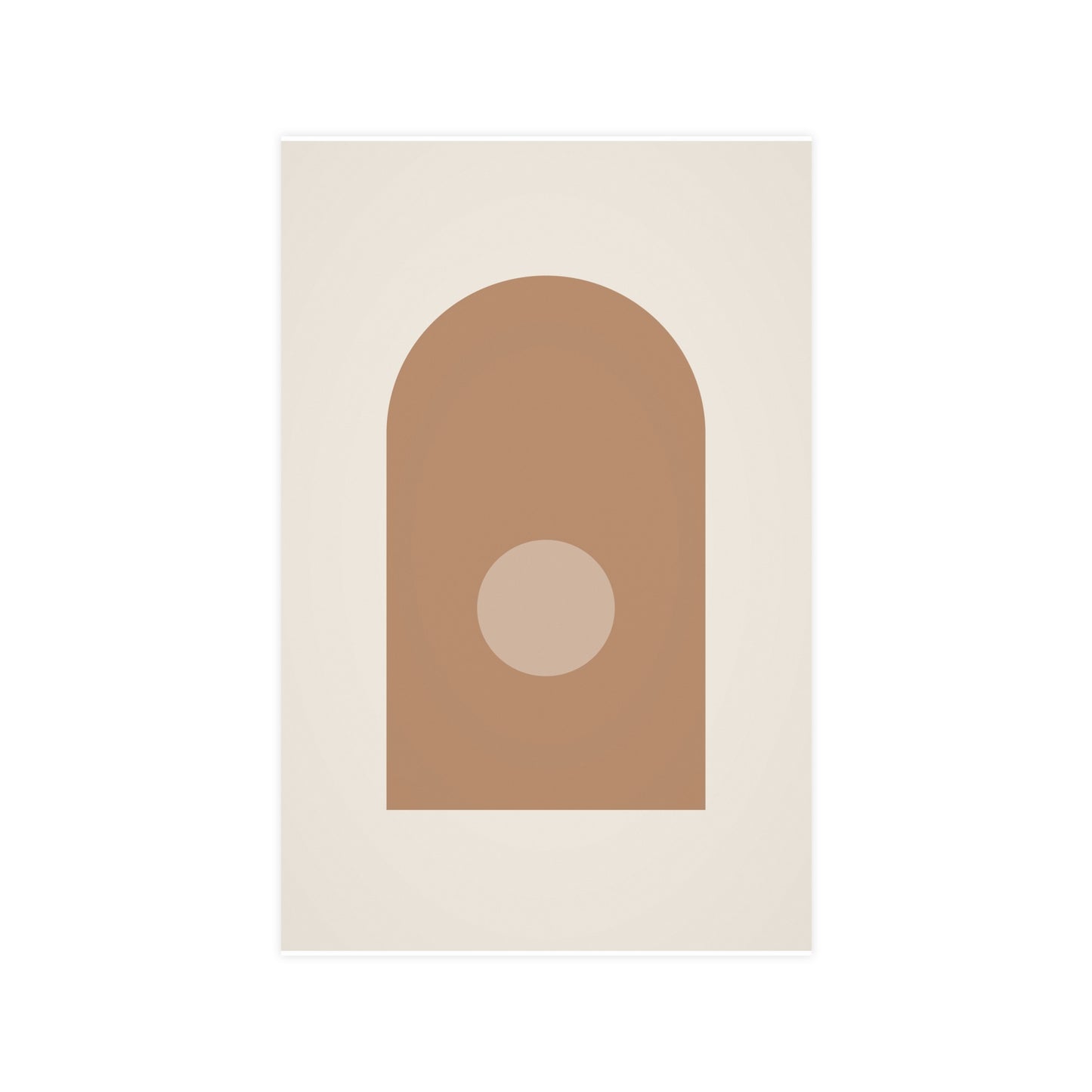Sand Clay Arch Modern Wall Art | Living Room Print
