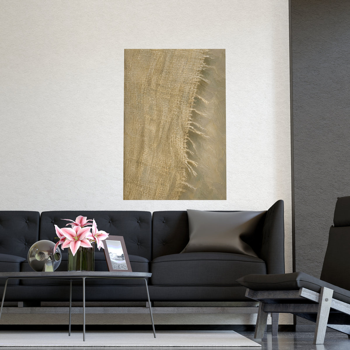 Cut Edge — cut edge, shown framed on a wall