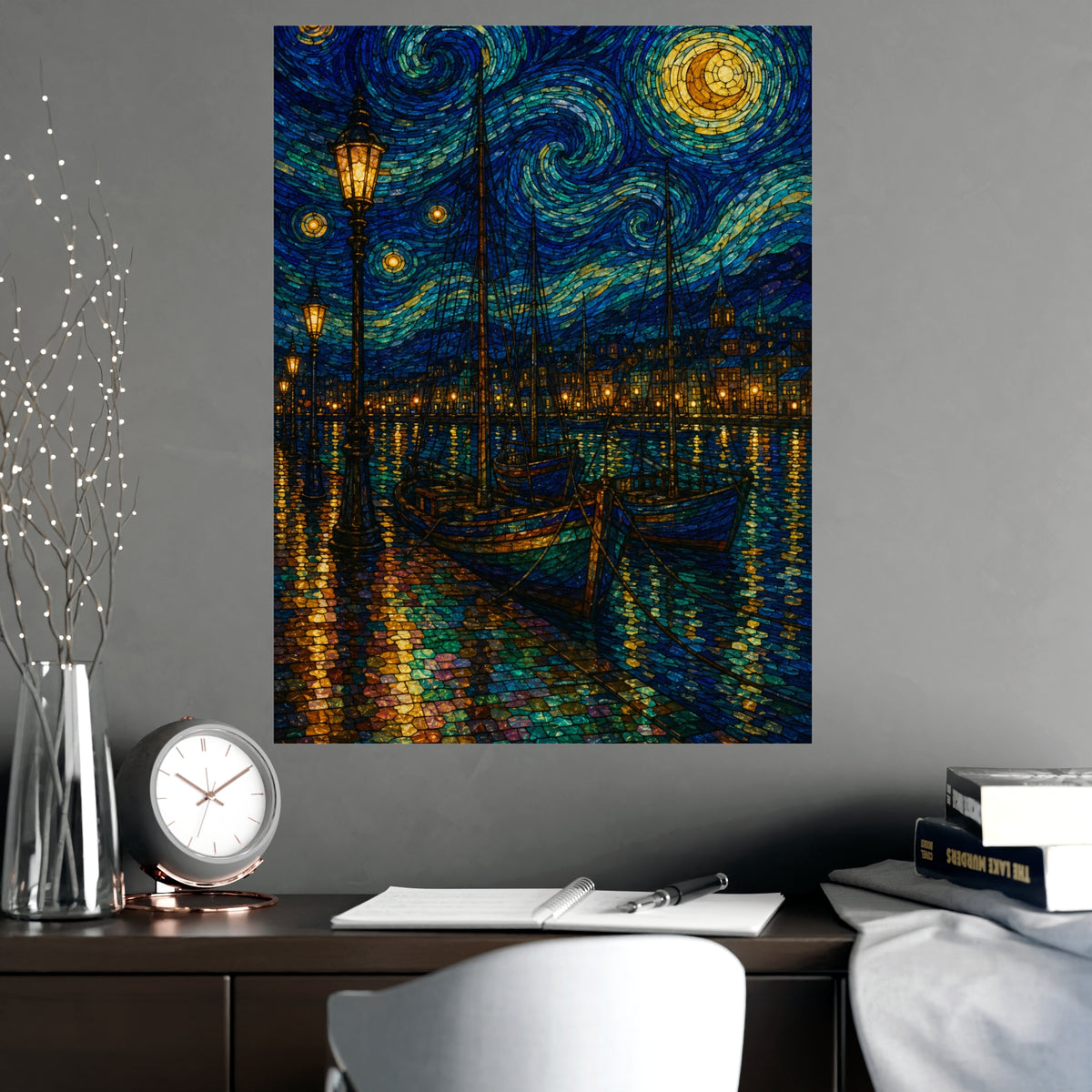 Harbour Lights — harbour lights, shown framed on a wall