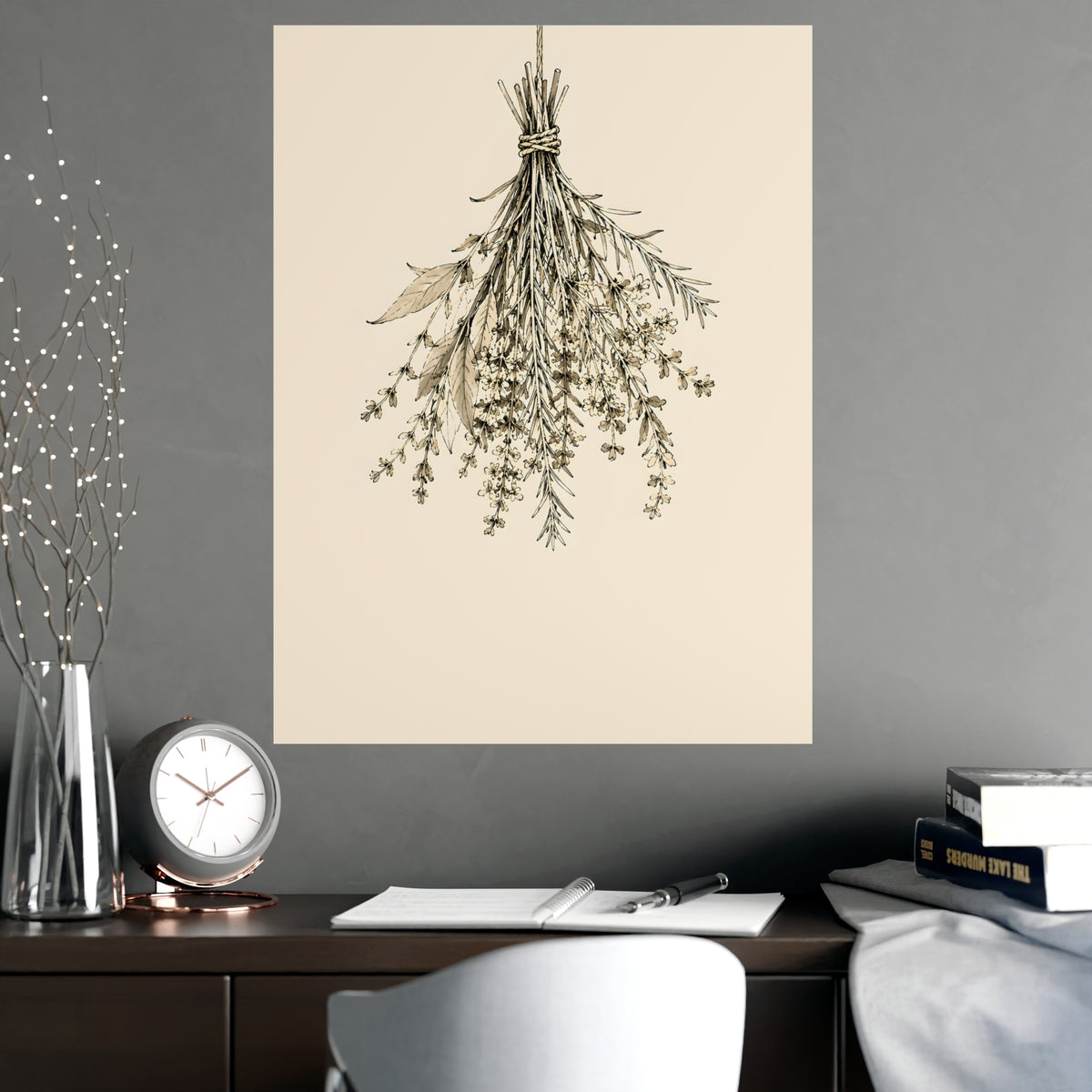 Hung to Dry — hung to dry, shown framed on a wall