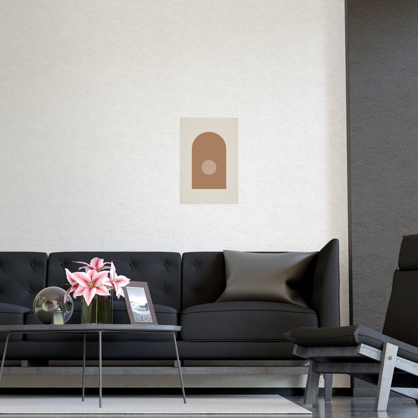 Sand Clay Arch Modern Wall Art | Living Room Print