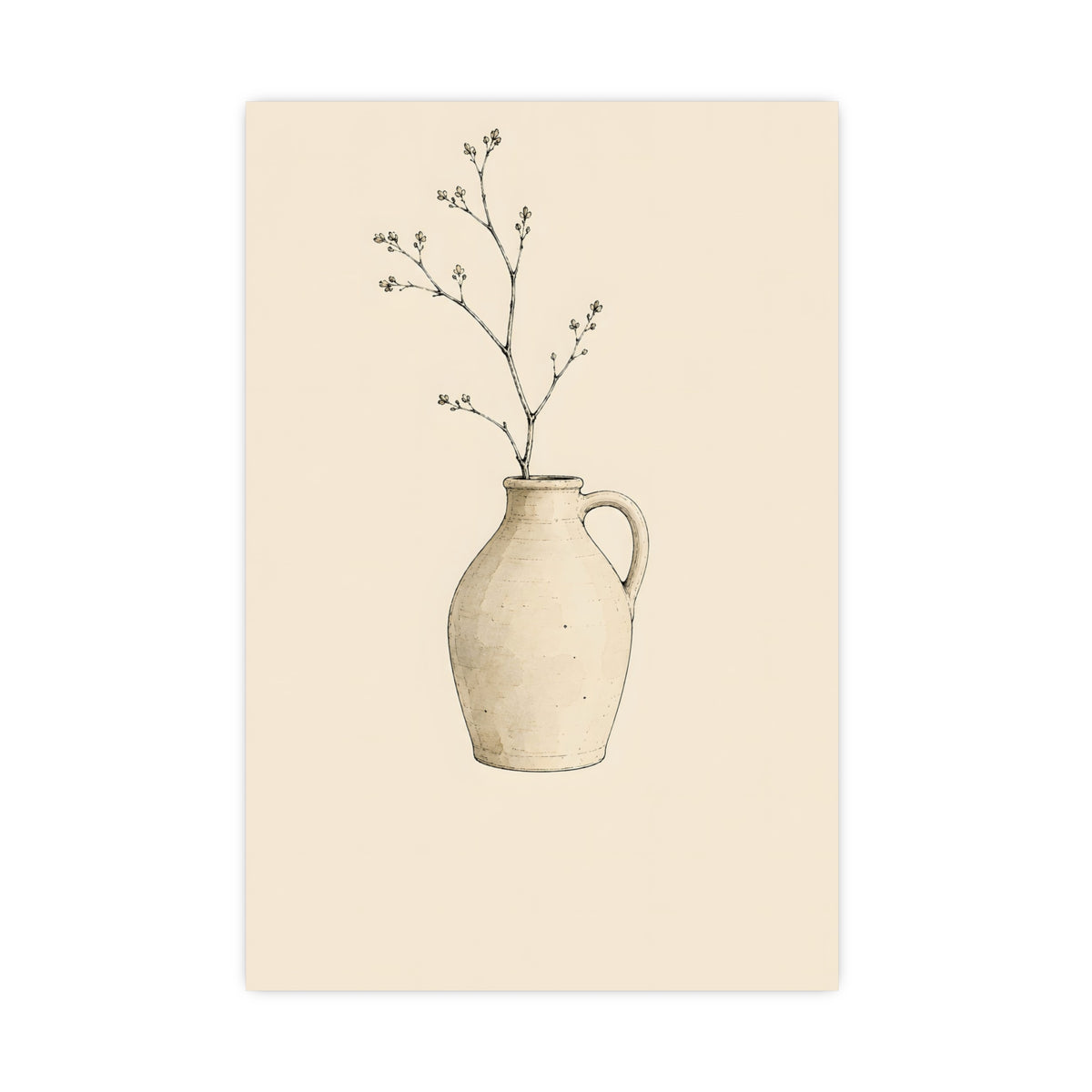 Jug and One Sprig — jug and one sprig, 16x24 in print