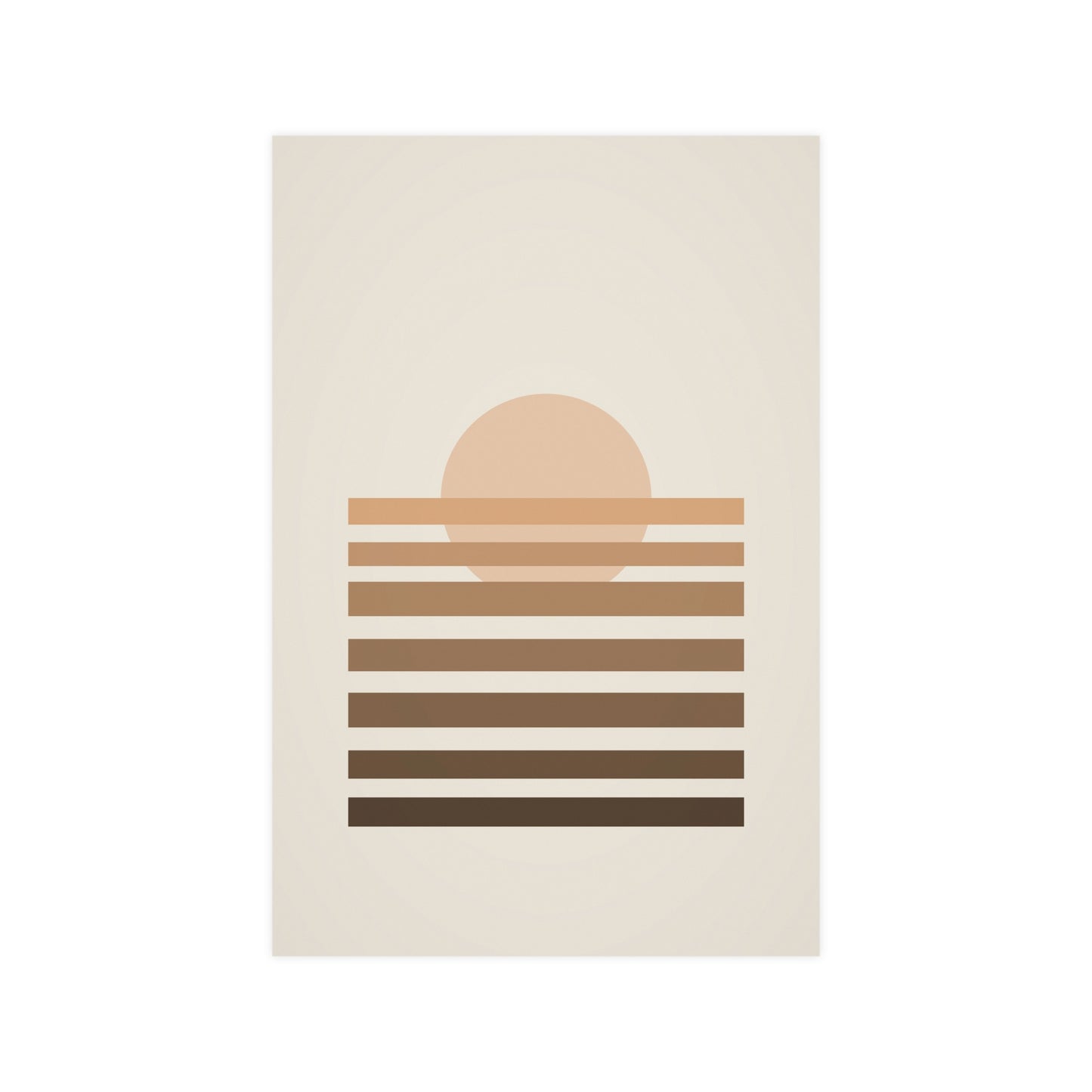Warm Earth Sunset Boho Wall Art | Living Room Print
