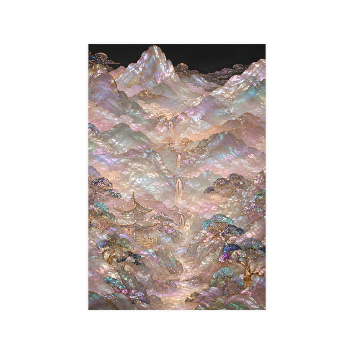 Valley in Bloom — valley in bloom, 12x18 in print