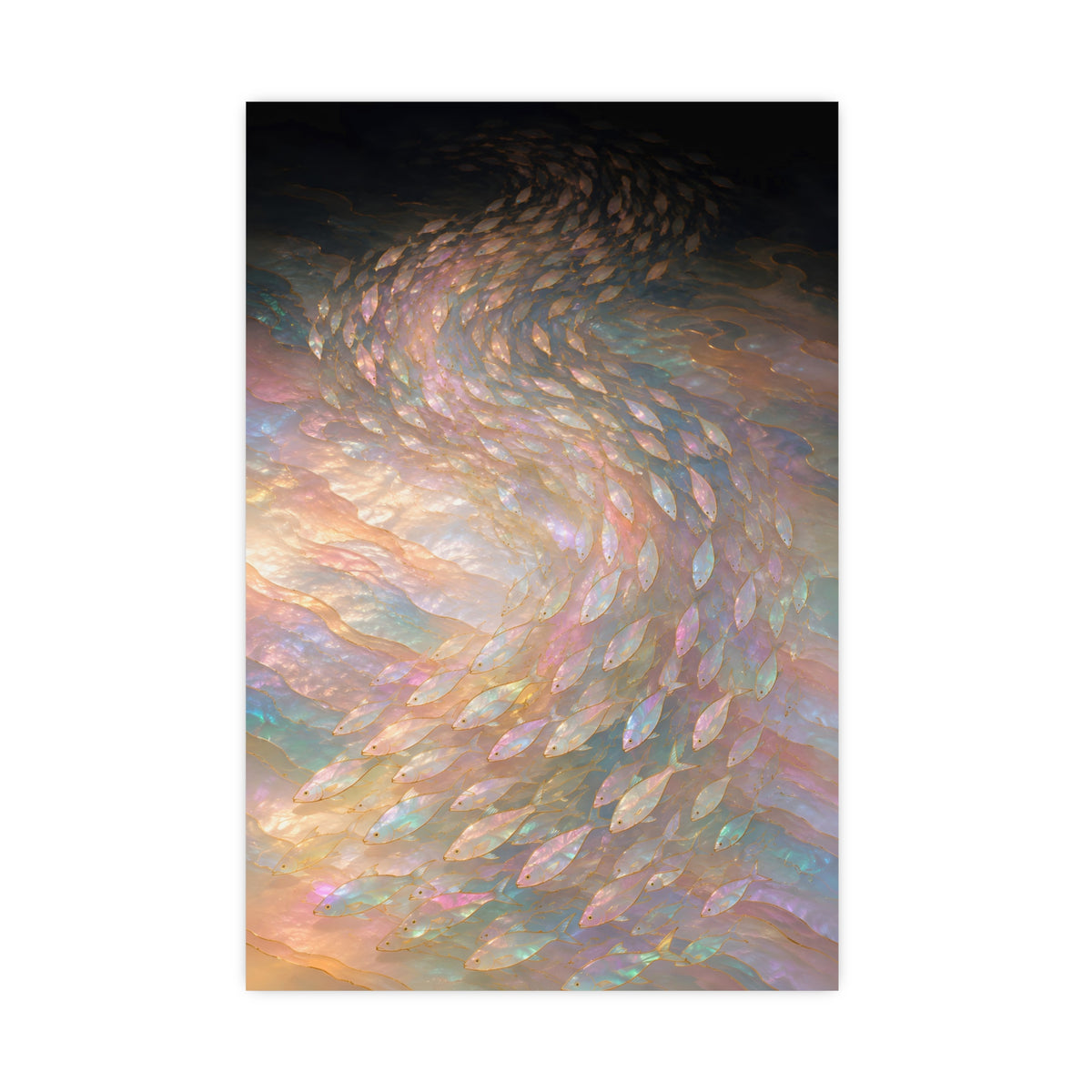 A Shoal, Turning — a shoal, turning, 16x24 in print