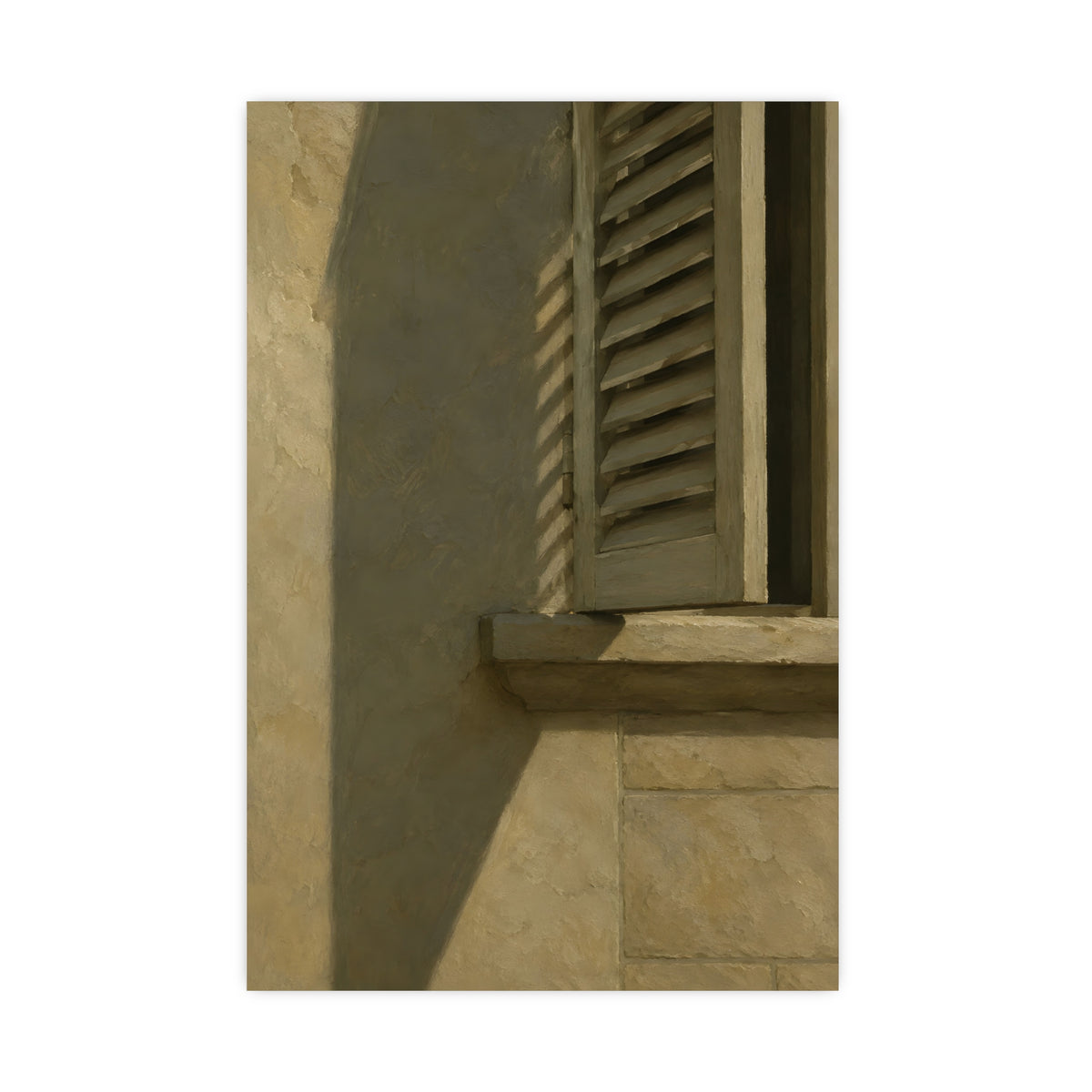 Shutters, Half Closed — shutters, half closed, 20x30 in print