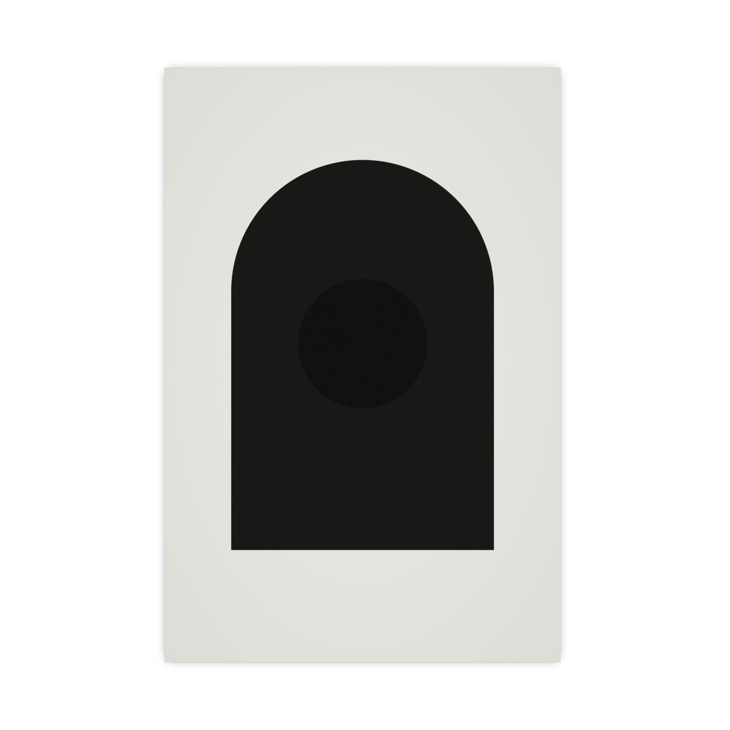 Charcoal Cream Arch Modern Wall Art | Living Room Print