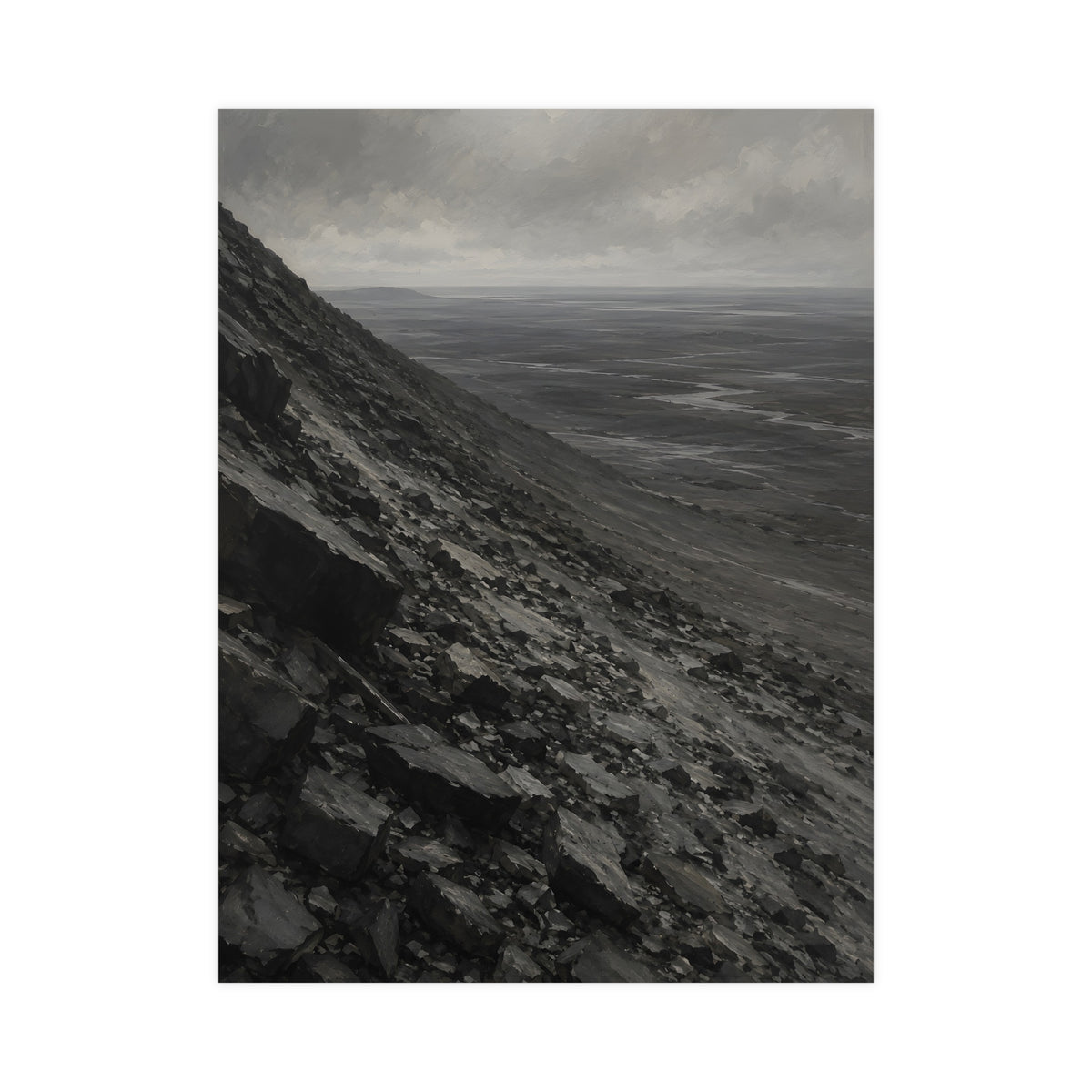 Scree Slope — scree slope, 18x24 in print
