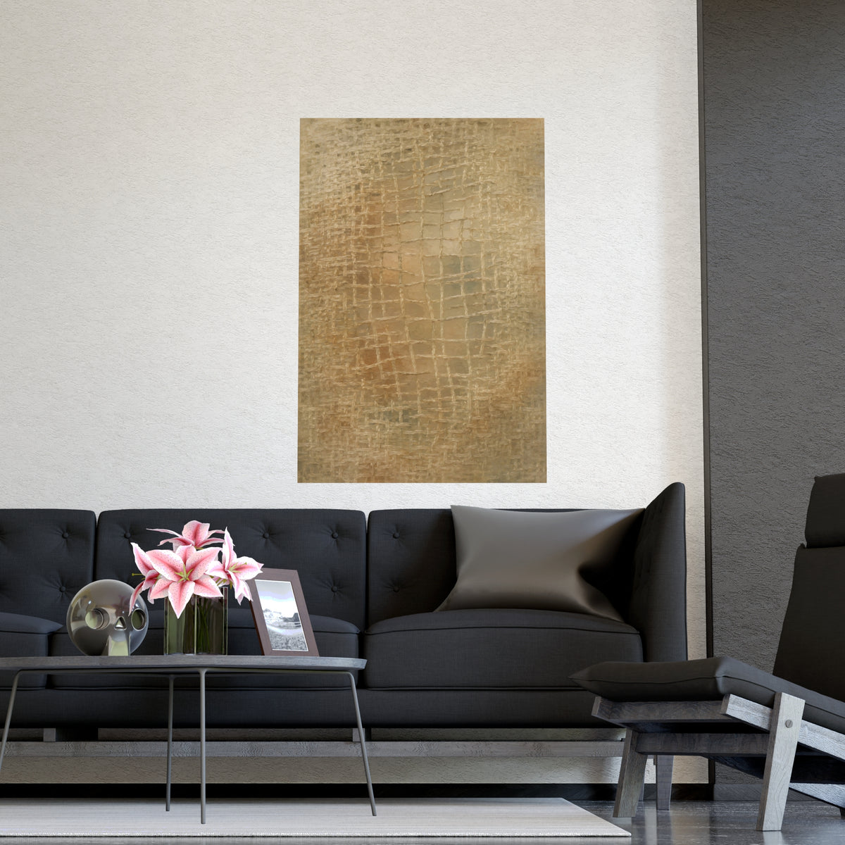 Worn Thin — worn thin, shown framed on a wall