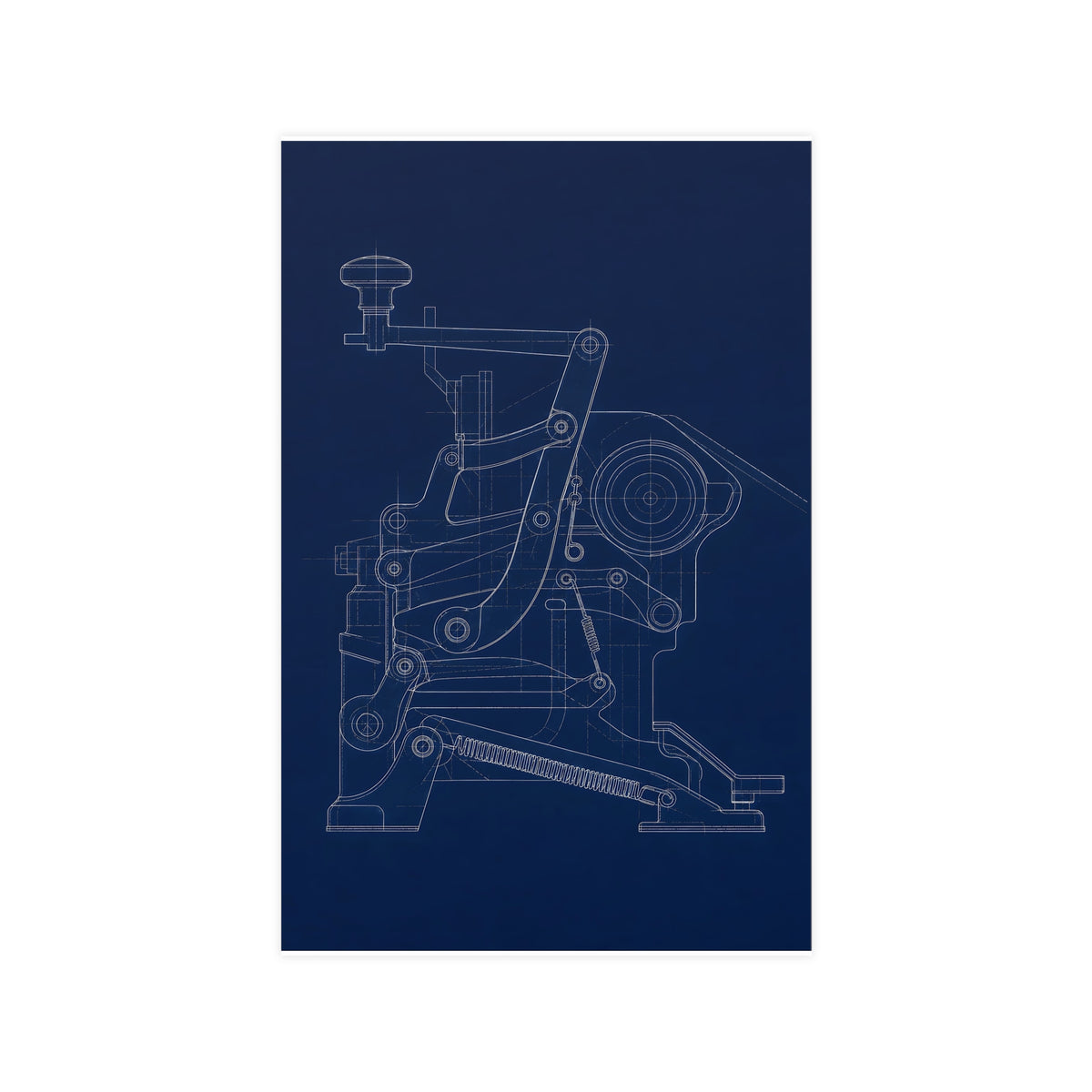 Typewriter Linkage — typewriter linkage, 11x17 in print