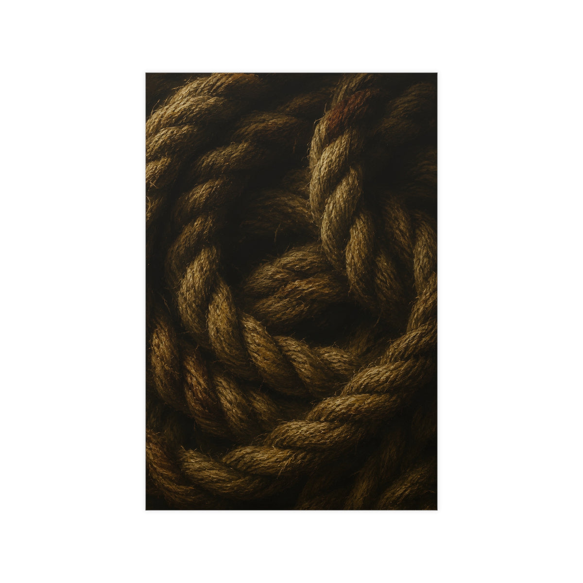 Coil of Rope — coil of rope, 12x18 in print