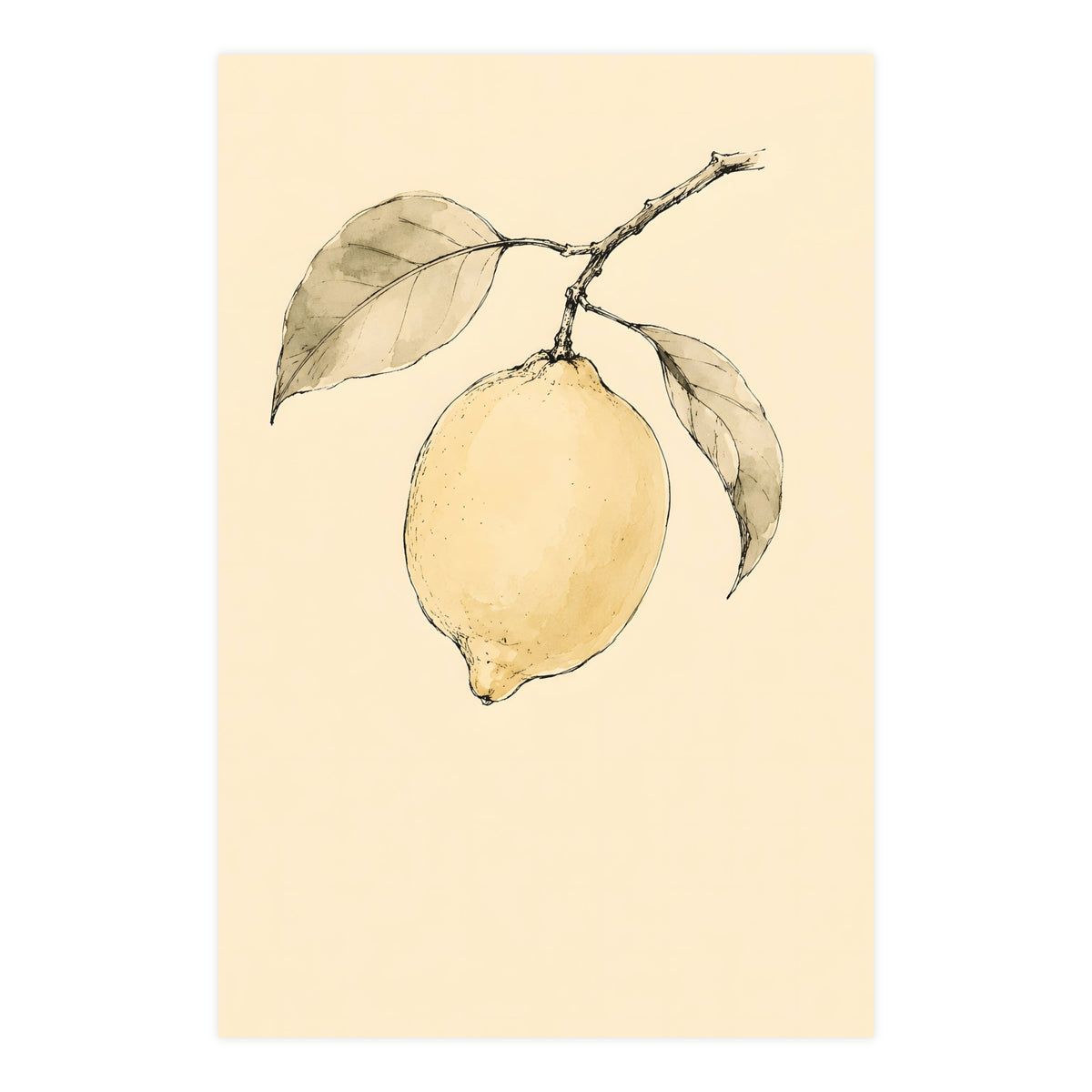 Lemon Branch — lemon branch, 24x36 in print