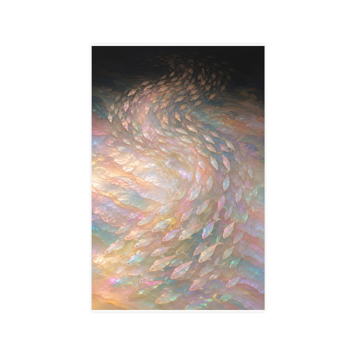 A Shoal, Turning — a shoal, turning, 11x17 in print