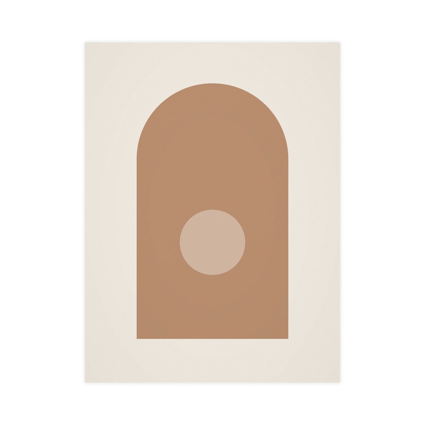 Sand Clay Arch Modern Wall Art | Living Room Print