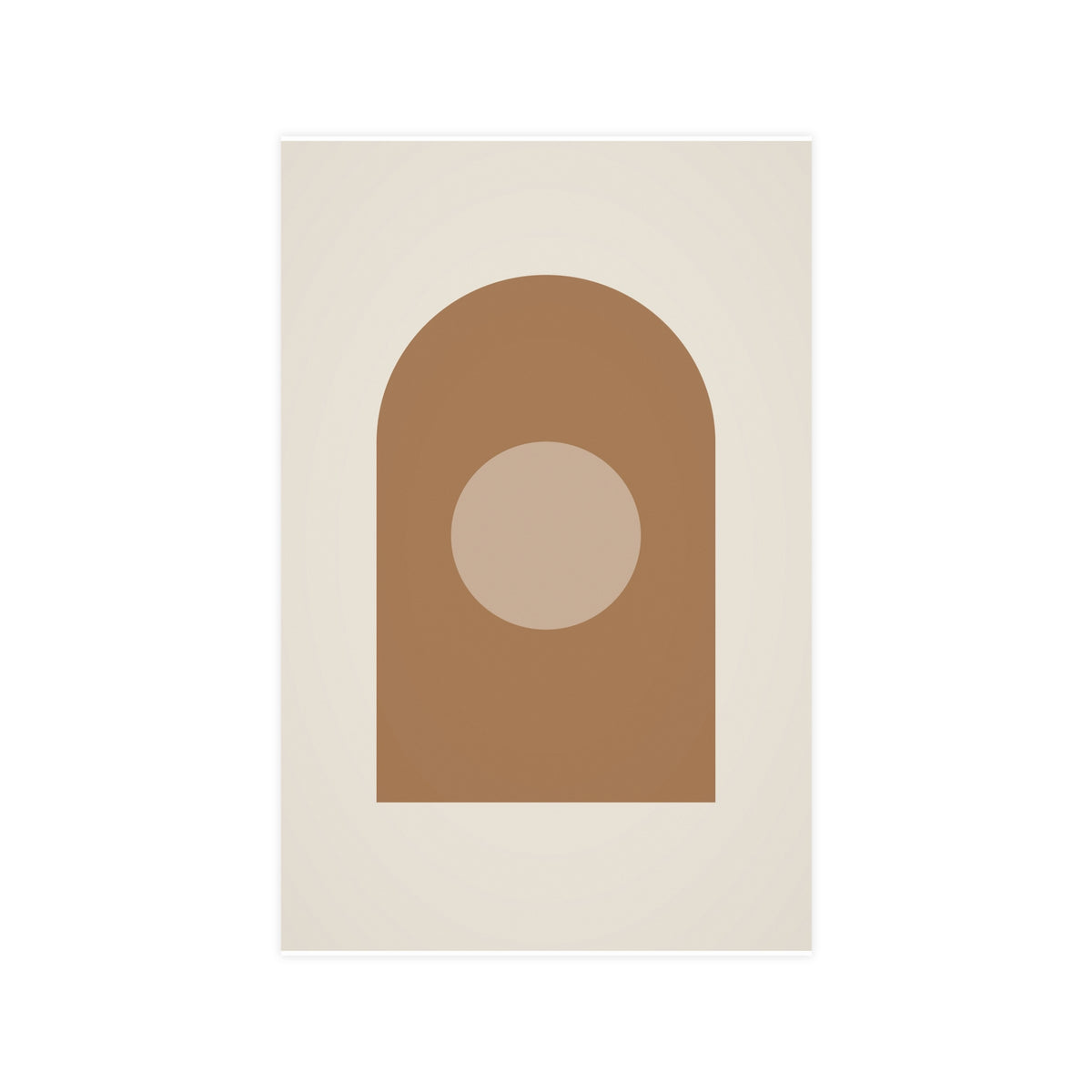 Warm Earth Arch Boho Wall Art — arch in a warm earth palette, 11x17 in print