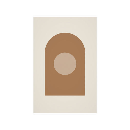 Warm Earth Arch Boho Wall Art — arch in a warm earth palette, 11x17 in print
