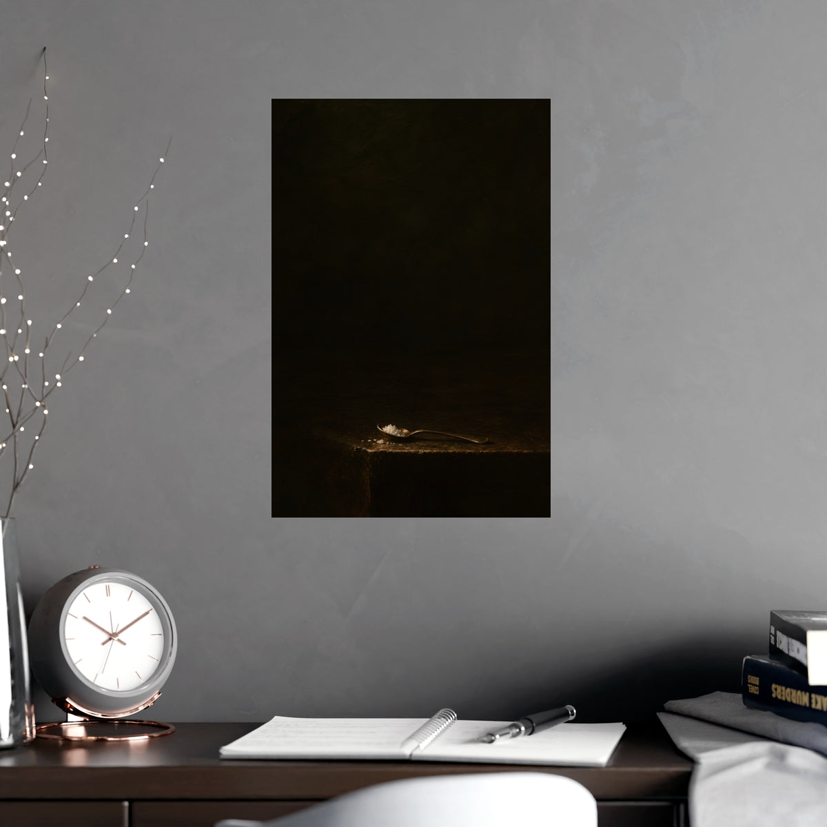 The Small Spoon — the small spoon, shown framed on a wall