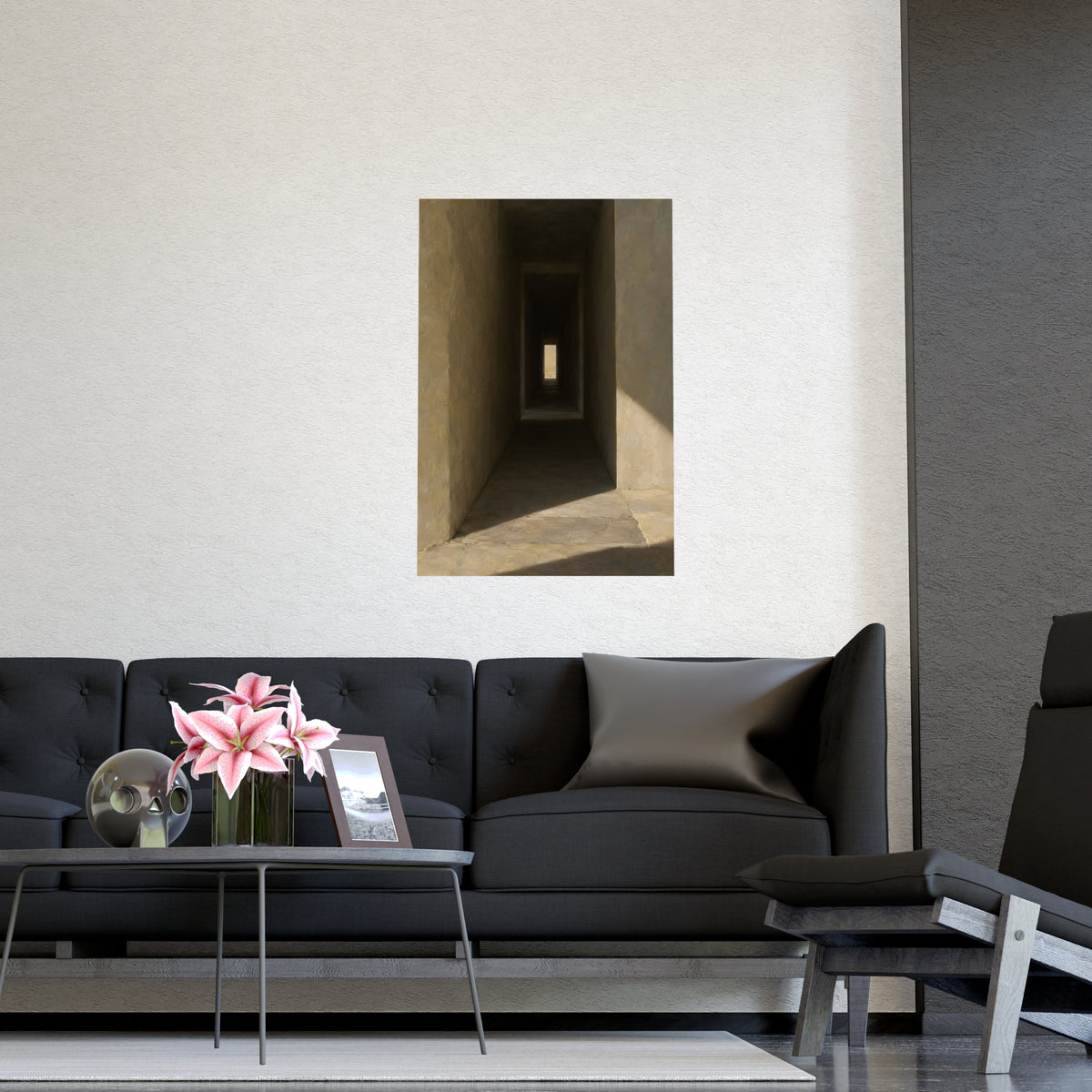 Through the Thick Wall — through the thick wall, shown framed on a wall
