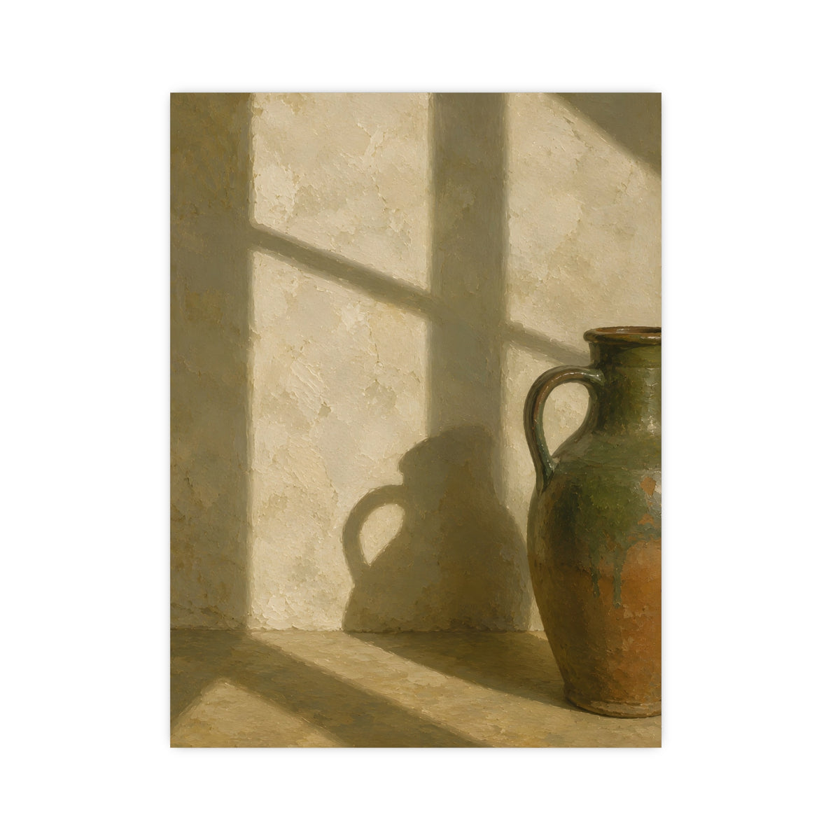A Long Shadow on Plaster — a long shadow on plaster, 12x16 in print