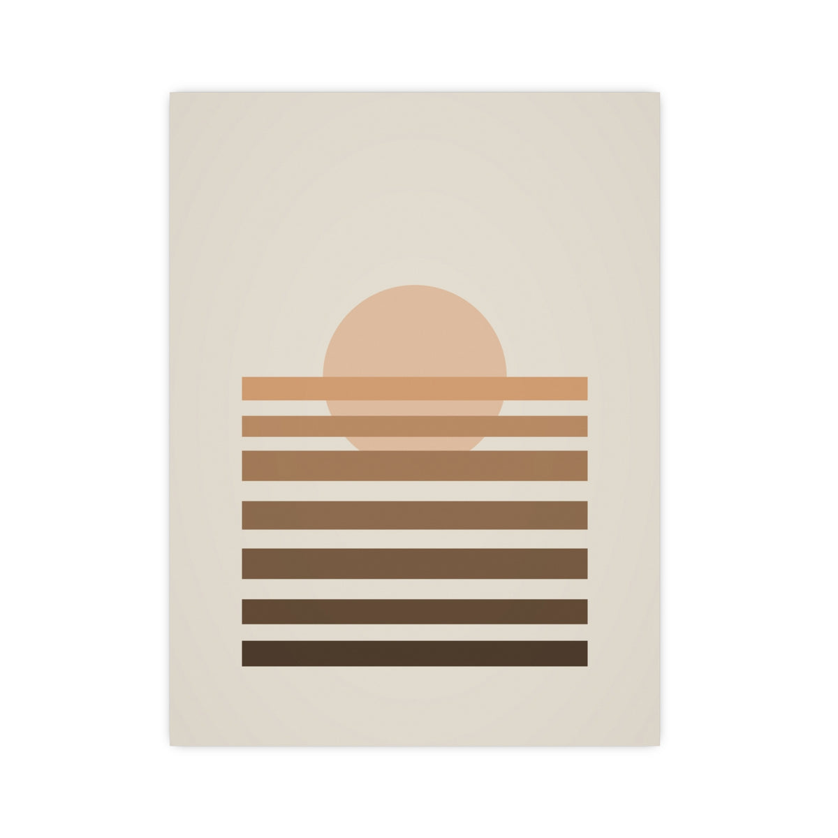 Warm Earth Sunset Boho Wall Art — sunset in a warm earth palette, 12x16 in print