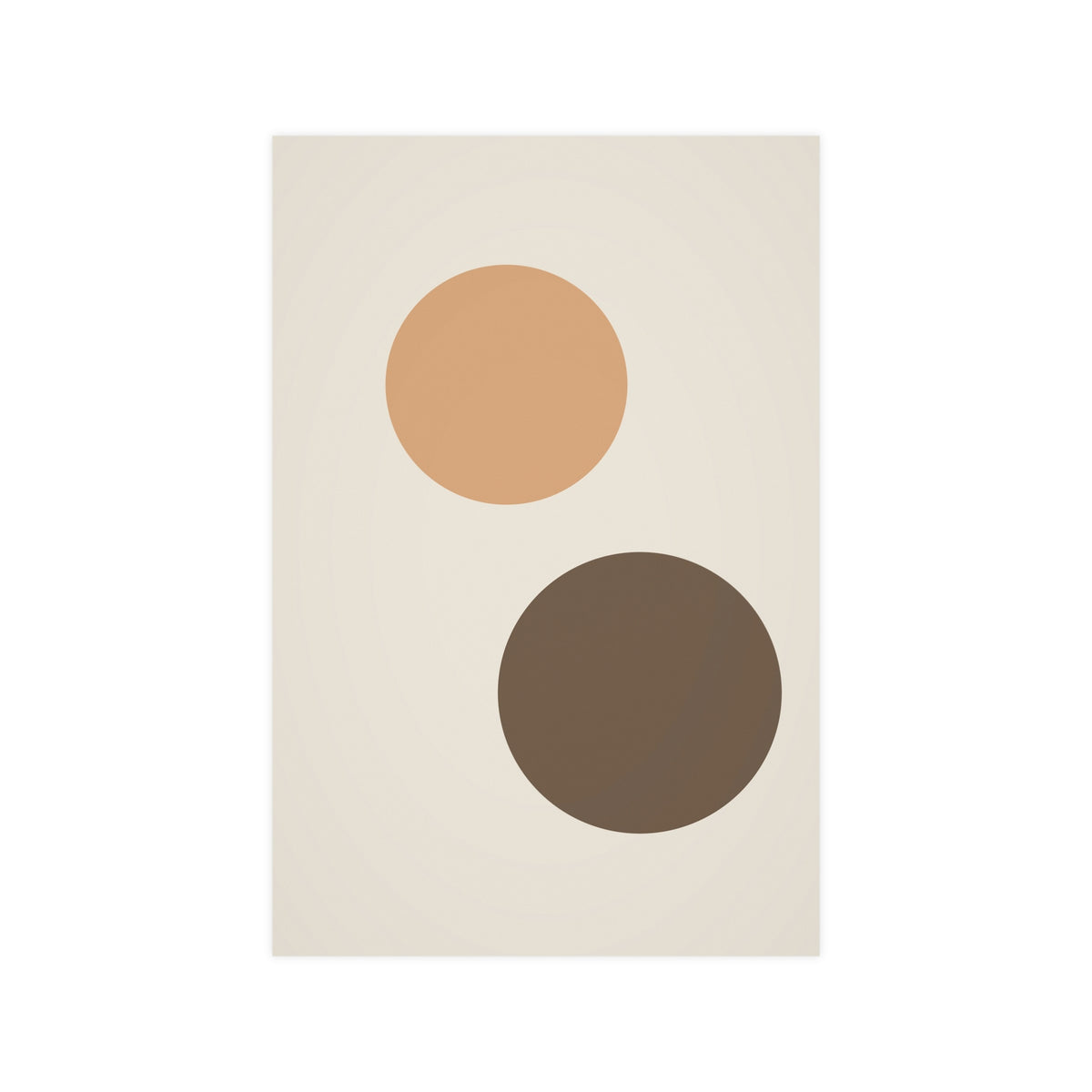 Warm Earth Circles Boho Wall Art — circles in a warm earth palette, 12x18 in print