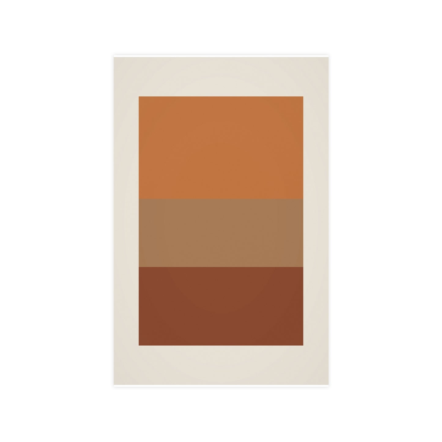 Warm Earth Blocks Boho Wall Art | Living Room Print