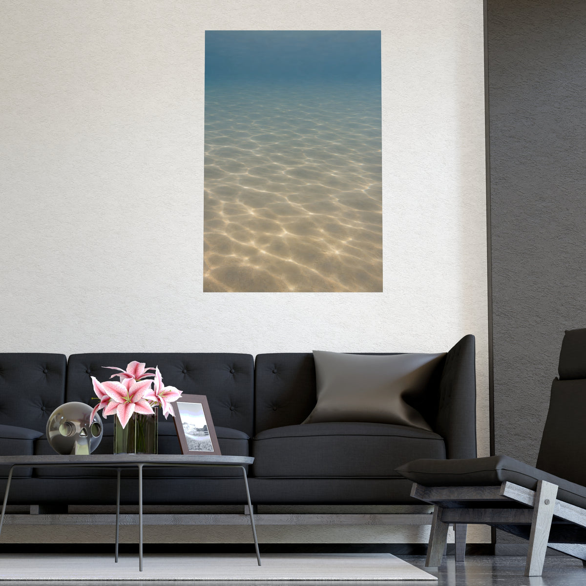 Light on the Bottom — light on the bottom, shown framed on a wall