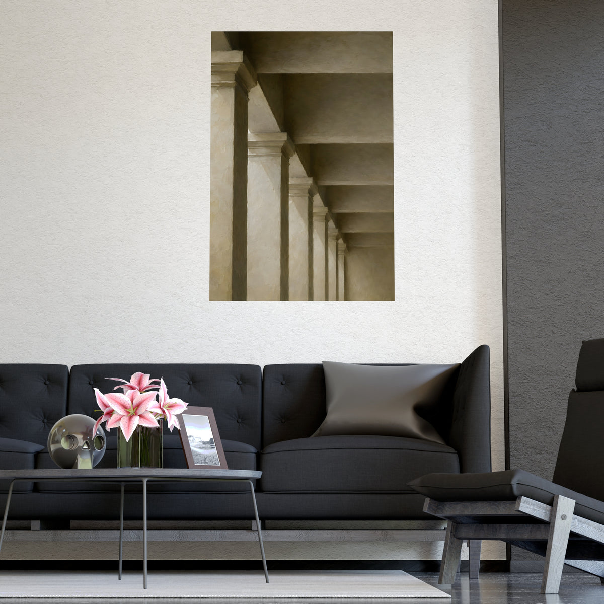Colonnade — colonnade, shown framed on a wall