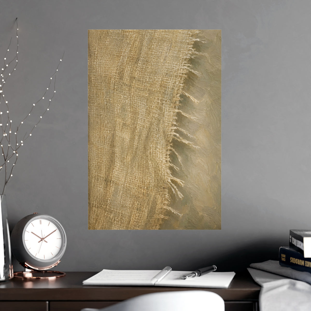 Cut Edge — cut edge, shown framed on a wall