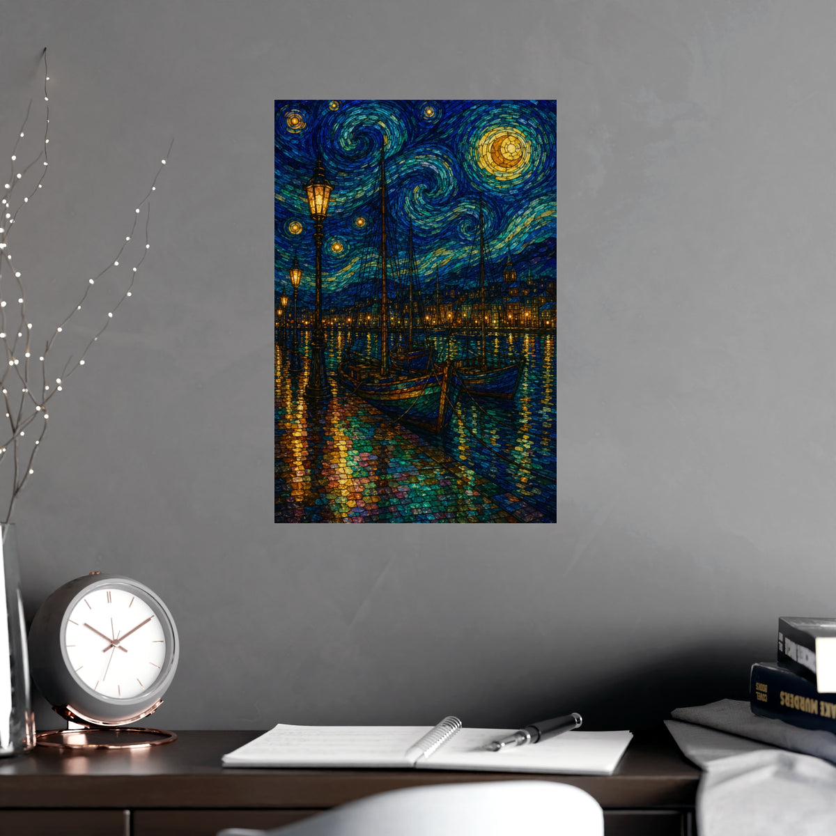 Harbour Lights — harbour lights, shown framed on a wall