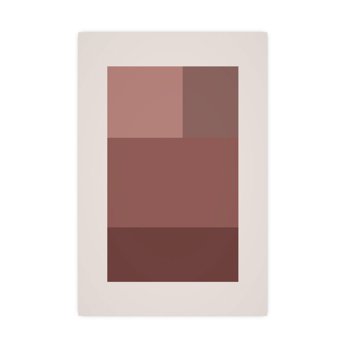 Dusty Rose Blocks Modern Wall Art | Living Room Print