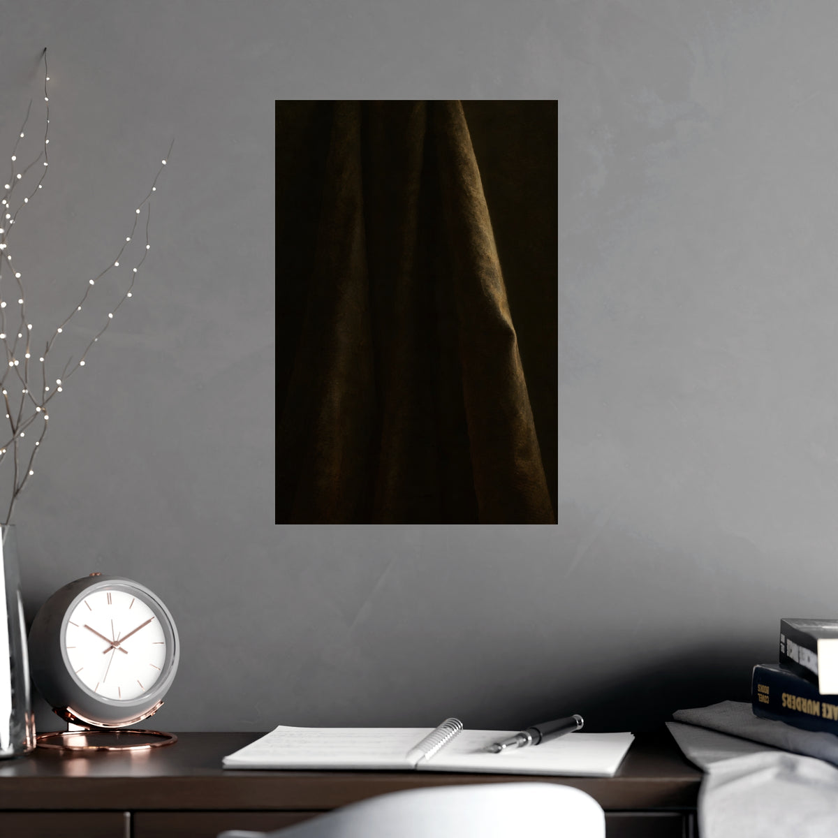 The Long Cloth — the long cloth, shown framed on a wall