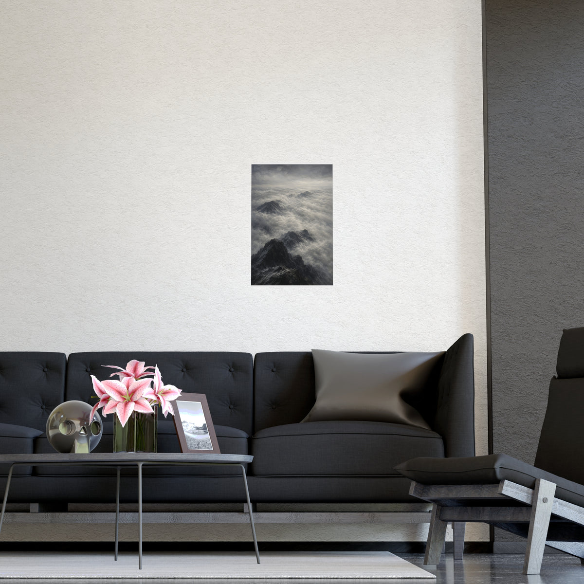 Sea of Cloud — sea of cloud, shown framed on a wall