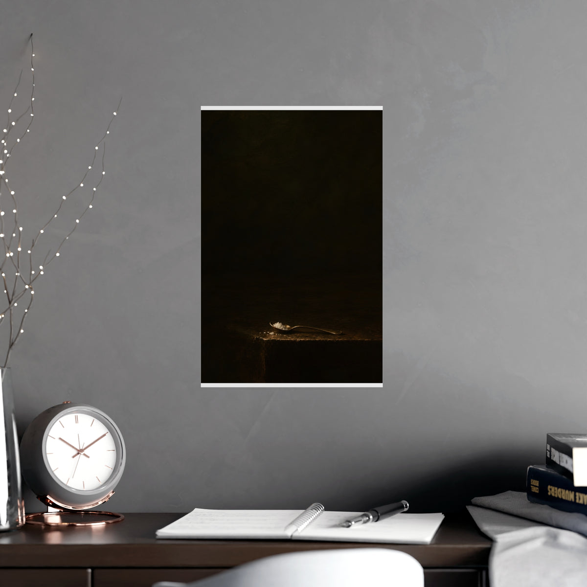 The Small Spoon — the small spoon, shown framed on a wall