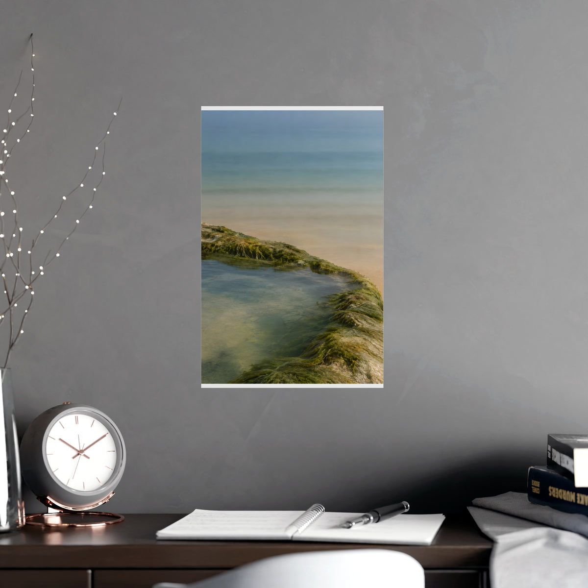 The Rock Pool's Rim — the rock pool's rim, shown framed on a wall