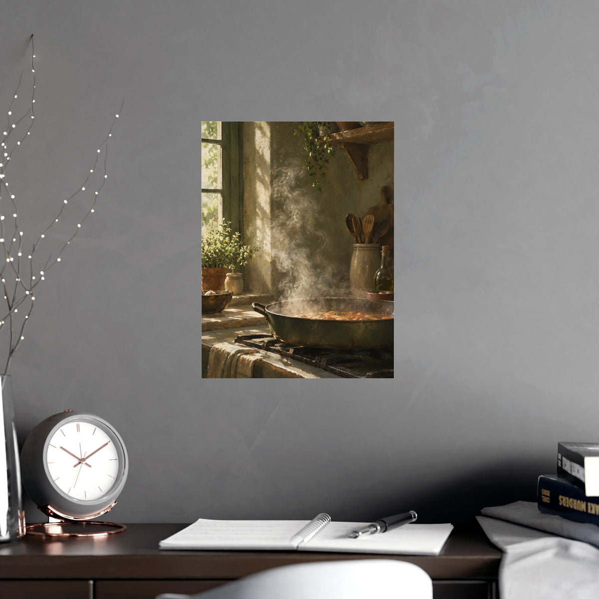 Steam in Daylight — steam in daylight, shown framed on a wall
