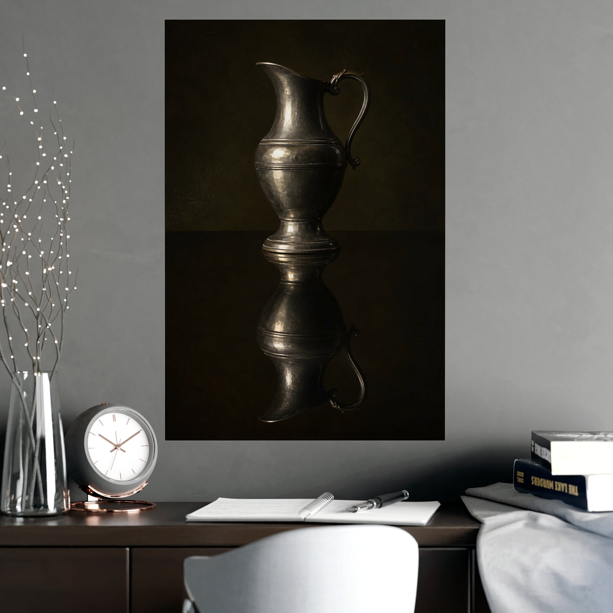 The Reflection — the reflection, shown framed on a wall