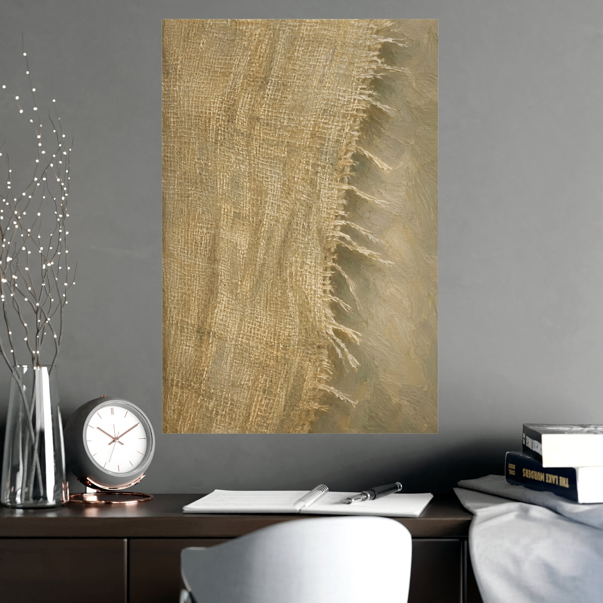Cut Edge — cut edge, shown framed on a wall