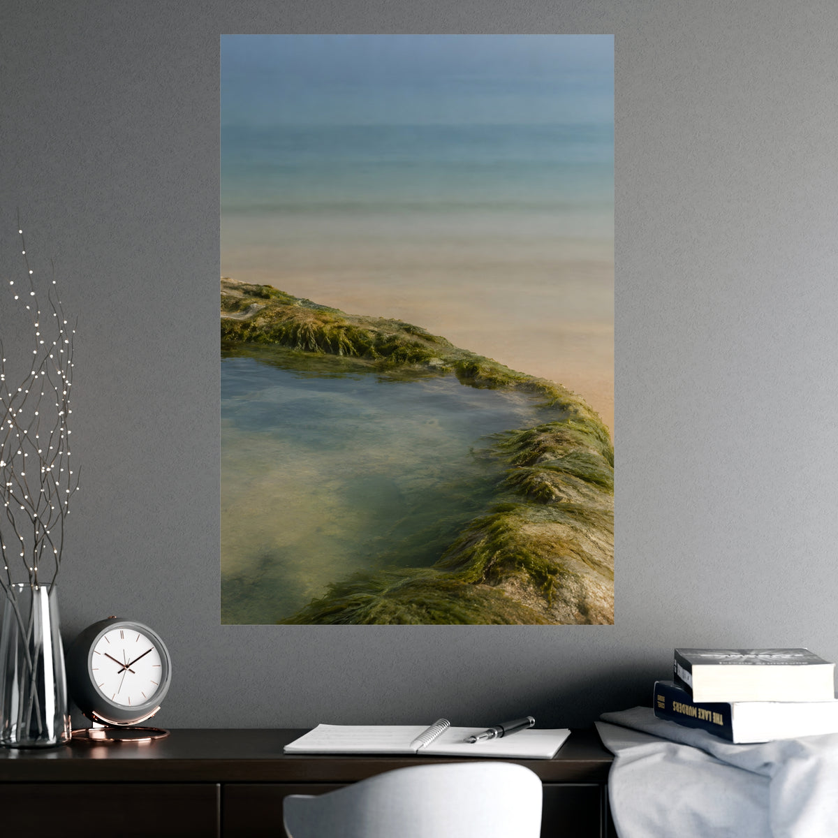 The Rock Pool's Rim — the rock pool's rim, shown framed on a wall