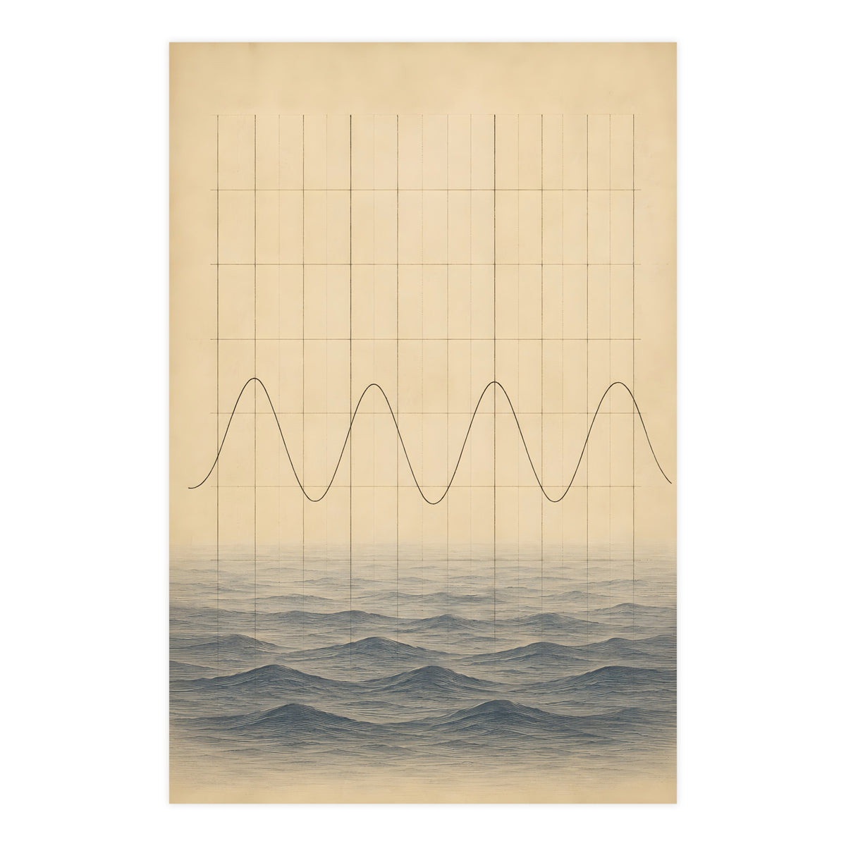Tide Chart — tide chart, 24x36 in print