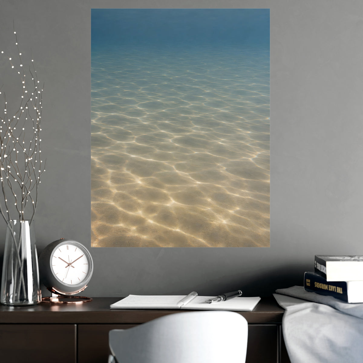 Light on the Bottom — light on the bottom, shown framed on a wall