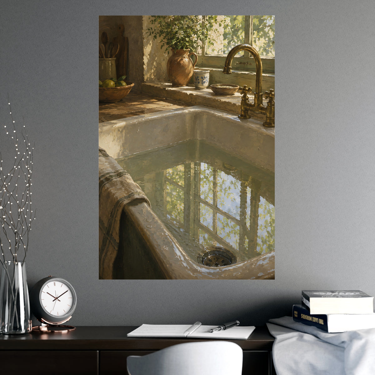 The Window in the Water — the window in the water, shown framed on a wall
