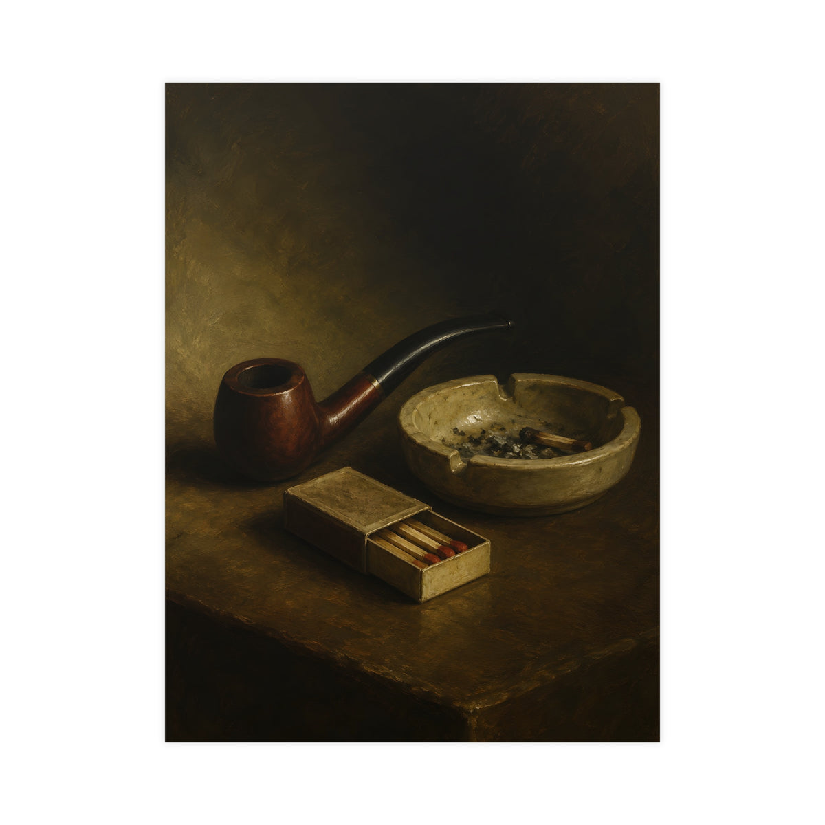 Pipe and Matches — pipe and matches, 18x24 in print