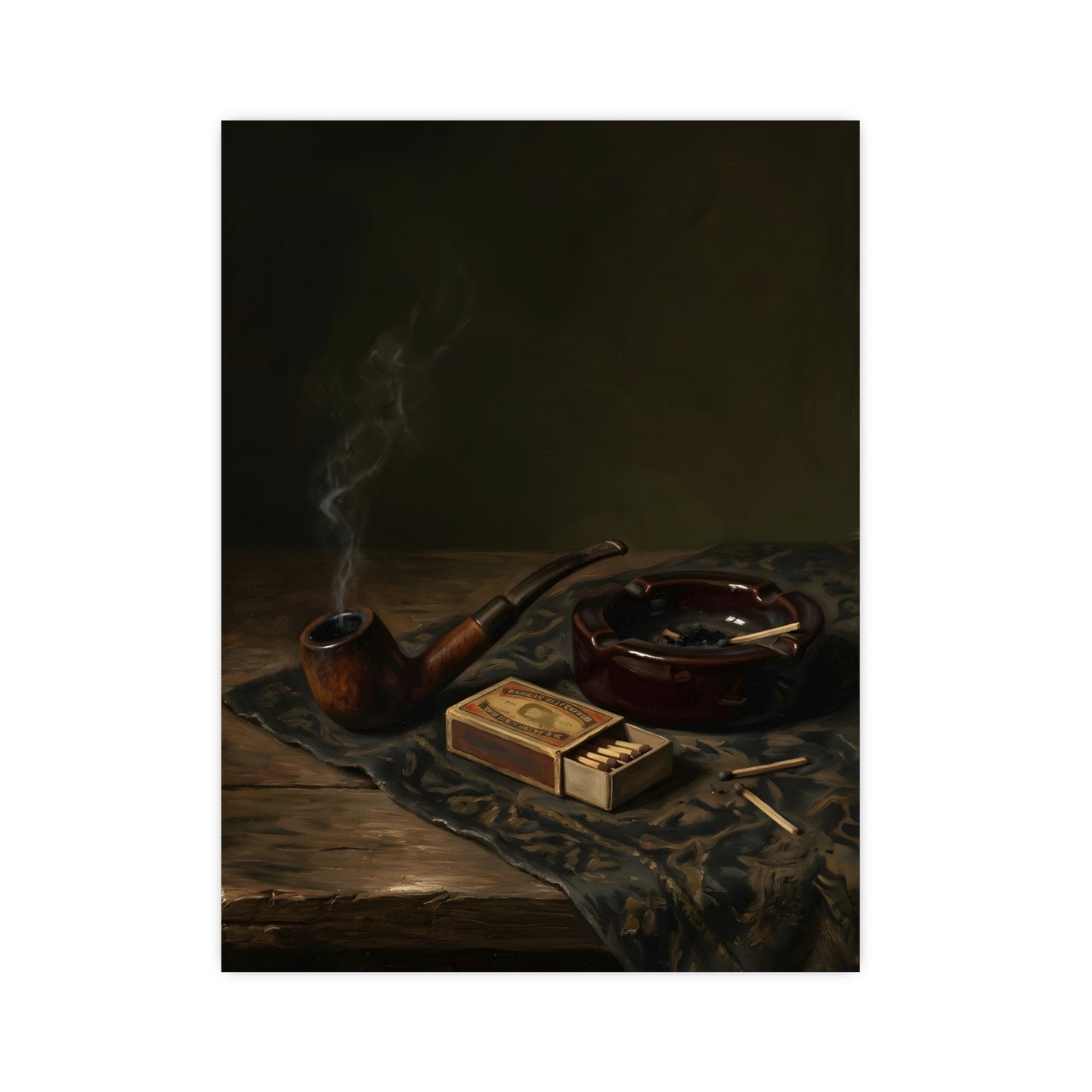 Pipe and Matches — pipe and matches, 16x24 in print